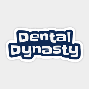 Dental Dynasty Floss - Funny Dentistry Gifts Sticker